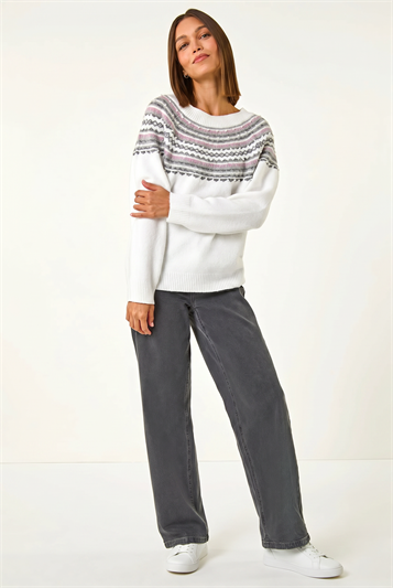 Pearl Embellished Printed Jumper 16081638
