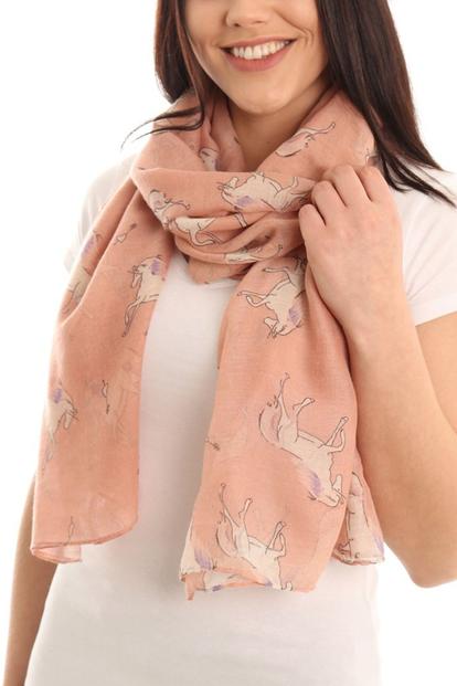 Pink Unicorn Lightweight Scarf