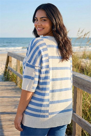 Curve Stripe Knit Jumper 16344109