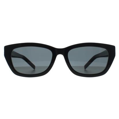 Black Cat Eye Shiny Black Grey Sl M153