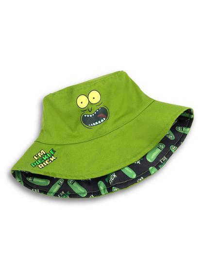 Green Rick And Morty Reversible Pickle Bucket Hat