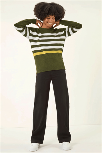 Stripe Crew Neck Knit Jumper 16246034