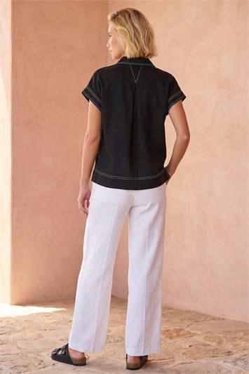 Contrast Stitch Shirt 10139108