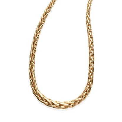 Metallic Interwoven Majesty Necklace Luxe