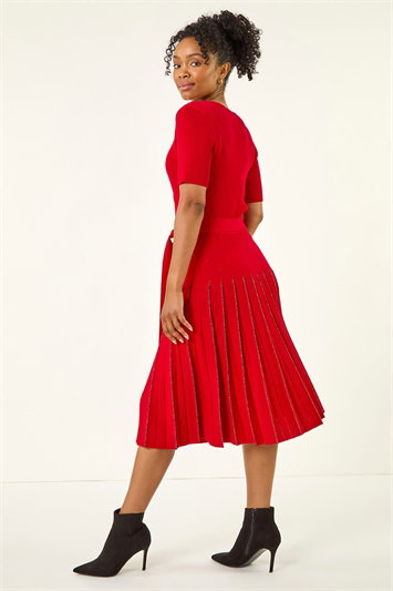 Petite Tie Waist Knitted Dress 14759178