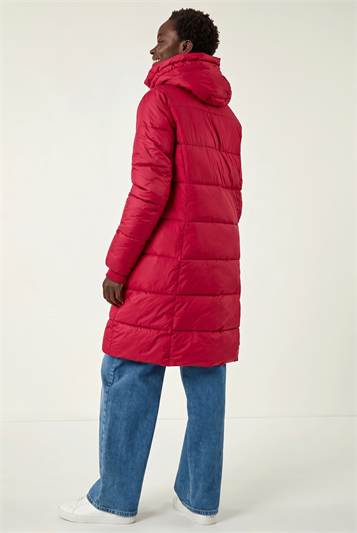 Longline Padded Hooded Coat 12040178
