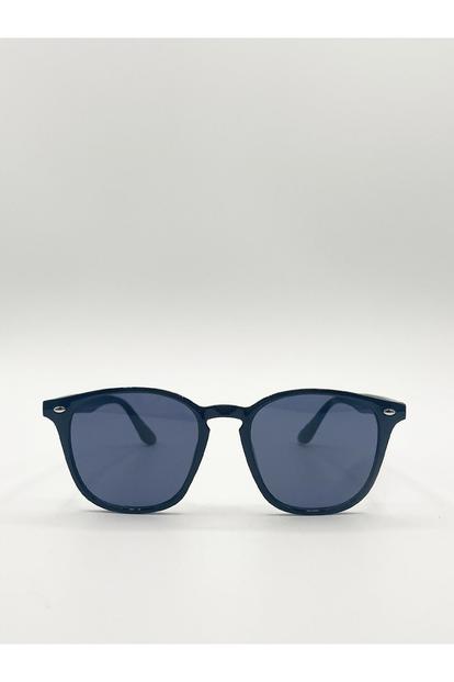 Black Rounded Wayfarer Style Sunglasses