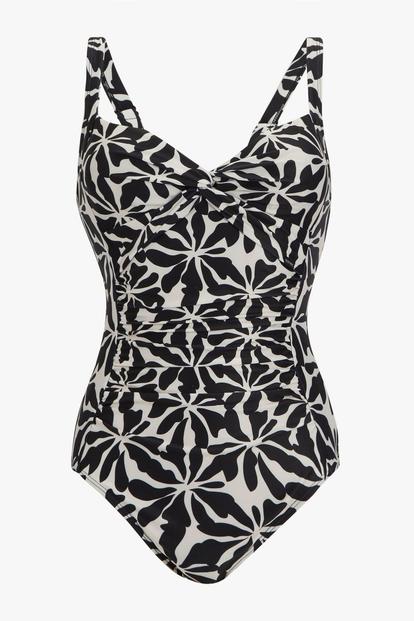 Blue Sakari Patterned One Piece Swimsuit