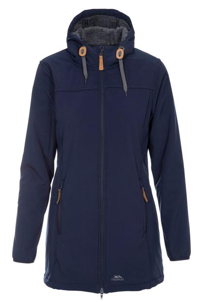 Blue Kristen Long Hooded Waterproof Jacket
