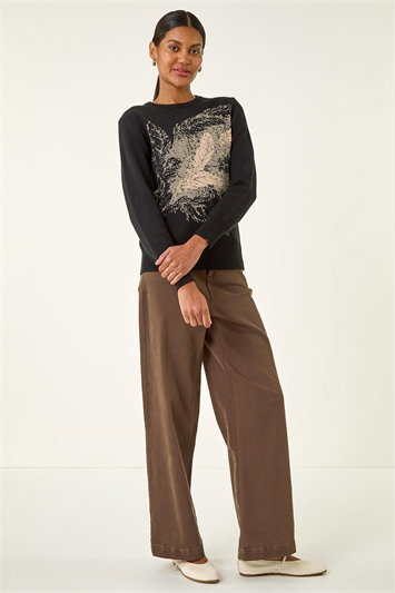 Jacquard Sparkly Knit Jumper 16216408
