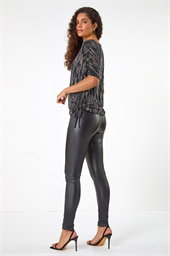 Glitter Round Neck Top