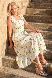 Petite Floral Tiered Maxi Dress