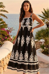 Paisley Ric Rac Maxi Dress