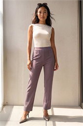Petite Straight Leg Ponte Stretch Trouser