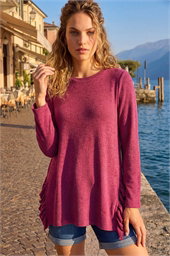 Soft Touch Side Ruffle Top