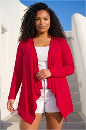 Curve Waterfall Longline Cardigan