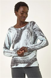 Abstract Knit Jumper