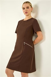 Petite Zip Pocket Stretch Dress