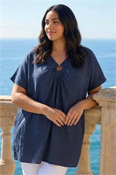 Curve Ring Front Oversized Top