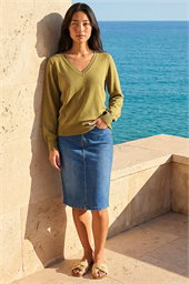 Petite V-Neck Knit Jumper