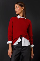 Plain Soft Crew Neck Jumper