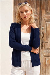 Petite Plain Stretch Cardigan