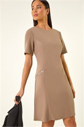 Petite Zip Pocket Stretch Dress