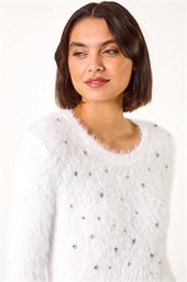 Sparkly Fluffy Knit Jumper