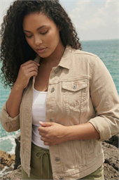 Curve Mid Wash Denim Jacket