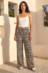 Dusk Wave Plisse Wide Leg Trouser