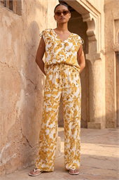 Floral Hotfix Tie Blouse