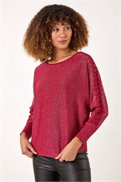 Sleeve Braid Detail Knit Jumper