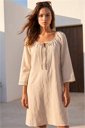 Petite Lace Trim Dress
