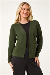 Petite Plain Stretch Cardigan