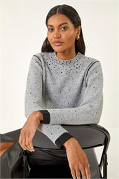 Embellished Knit Jumper