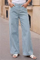 Petite Stripe Cropped Jeans