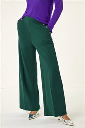 Button Pocket Full Length Trousers