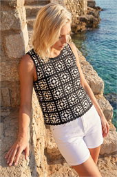 Petite Crochet Patchwork Top
