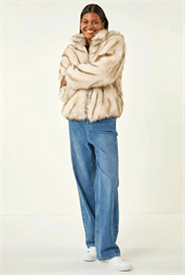 Faux Fur Relaxed Jacket