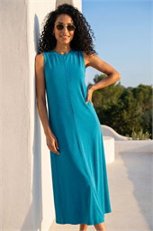 Sandwash Stretch Midi Dress