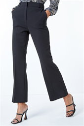 Long Bootcut Stretch Trousers