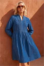 Petite Denim Tunic Dress