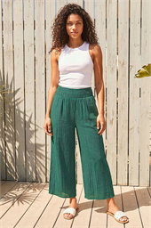 Petite Shirred Waist Trouser