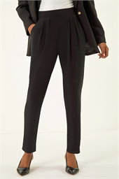 Jersey Stretch Elastic Waist Harem Trousers