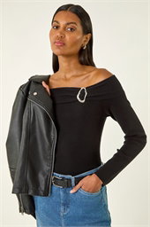 Bardot Hardware Knit Jumper