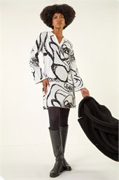 Floral Abstract Knit Dress