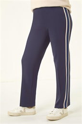 Petite Side Stripe Ponte Trouser
