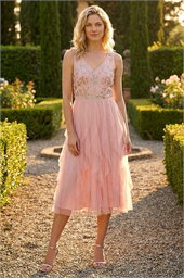 Premium Beaded Frill Dress