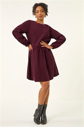 Petite Cord Cotton Mini Dress