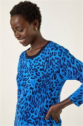 Animal Print Knit Jumper